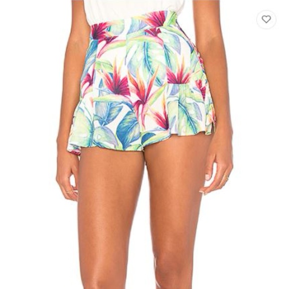 Show Me Your Mumu Skippy Shorts in Palm Flings - Picture 3 of 4